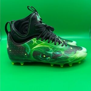 Under Armour Mens UA Spotlight Lux MC LE Slime Football Cleats SZ 10.5